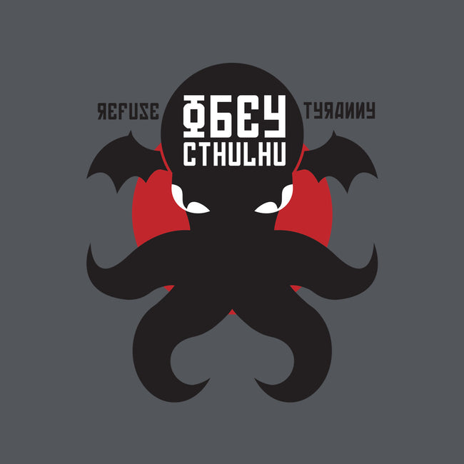Refuse Tyranny, Obey Cthulhu-none memory foam bath mat-Retro Review