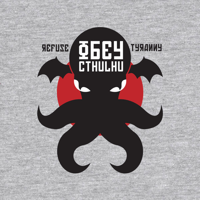 Refuse Tyranny, Obey Cthulhu-none glossy sticker-Retro Review