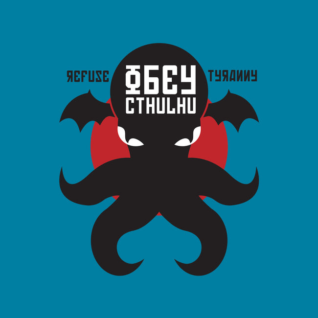 Refuse Tyranny, Obey Cthulhu-unisex basic tee-Retro Review