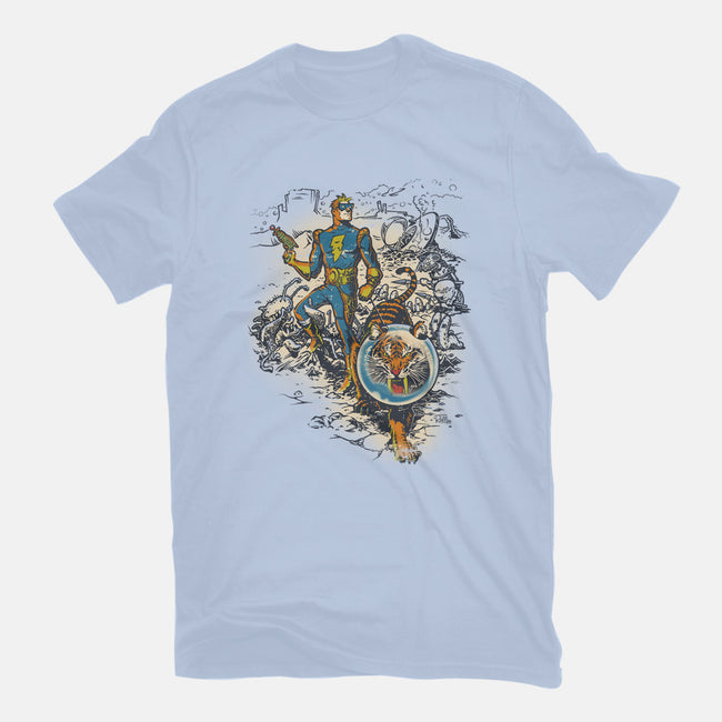 Calvin, Spiffy Spaceman-womens basic tee-Captain Ribman