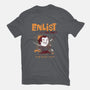 Enlist!-womens fitted tee-queenmob