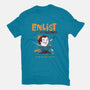 Enlist!-womens fitted tee-queenmob