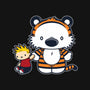 Hello Tiger-none polyester shower curtain-mikehandyart
