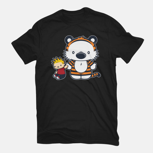 Hello Tiger-womens fitted tee-mikehandyart