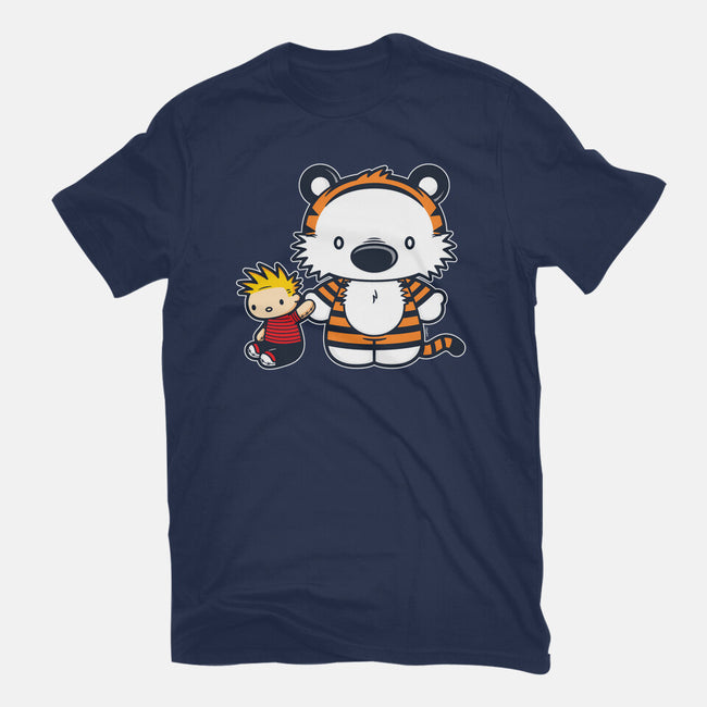 Hello Tiger-womens fitted tee-mikehandyart