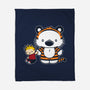 Hello Tiger-none fleece blanket-mikehandyart