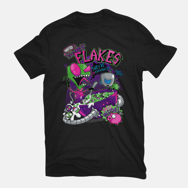 Invader Flakes-youth basic tee-AtomicRocket