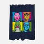 Pop Monster-none polyester shower curtain-Andriu