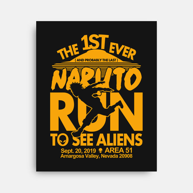 Naruto Run for Aliens-none stretched canvas-Boggs Nicolas