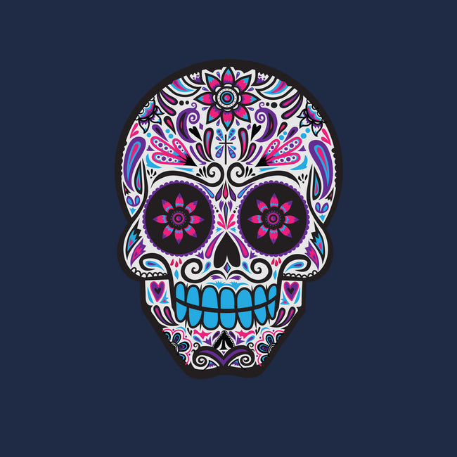 Neon Calavera-none stretched canvas-wotto