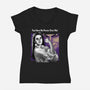 No Power Over Me-womens v-neck tee-hugohugo
