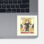 Nunchuck Nun-none glossy sticker-gloopz
