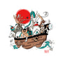 Miyazaki's Ark-none non-removable cover w insert throw pillow-ducfrench