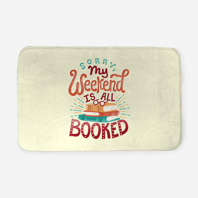 My Weekend is Booked-none memory foam bath mat-risarodil