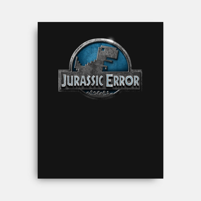 Jurassic Error-none stretched canvas-ManuelDA
