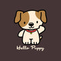 Hello Puppy-none stretched canvas-troeks