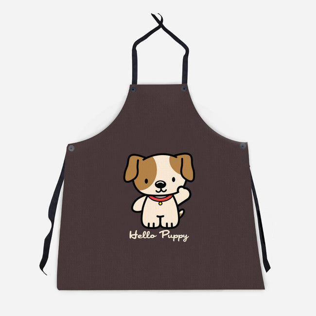 Hello Puppy-unisex kitchen apron-troeks