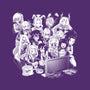 Hero Night F-none glossy sticker-Coinbox Tees