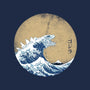 Hokusai Gojira-none memory foam bath mat-Mdk7