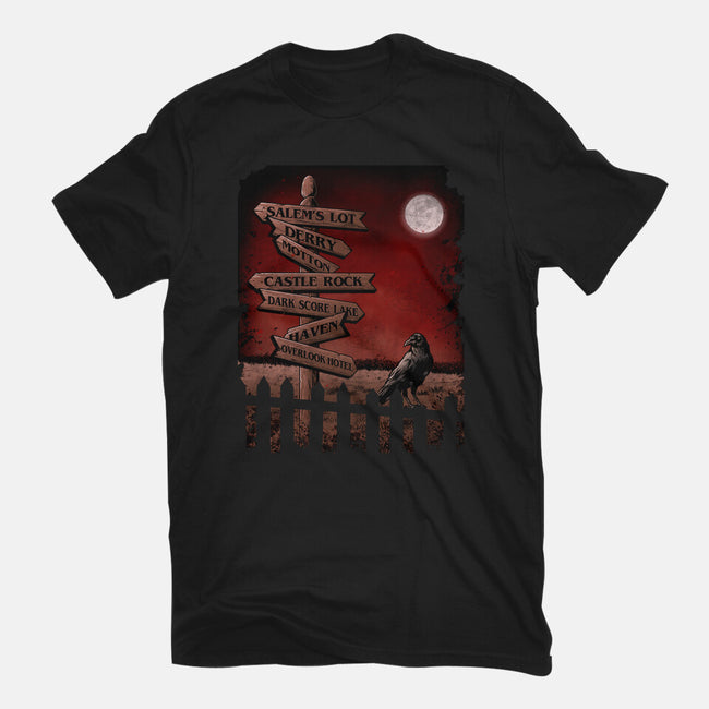 Horror Crossroads-unisex basic tee-saqman