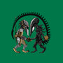Hunter vs Hunted-none polyester shower curtain-SarahCave
