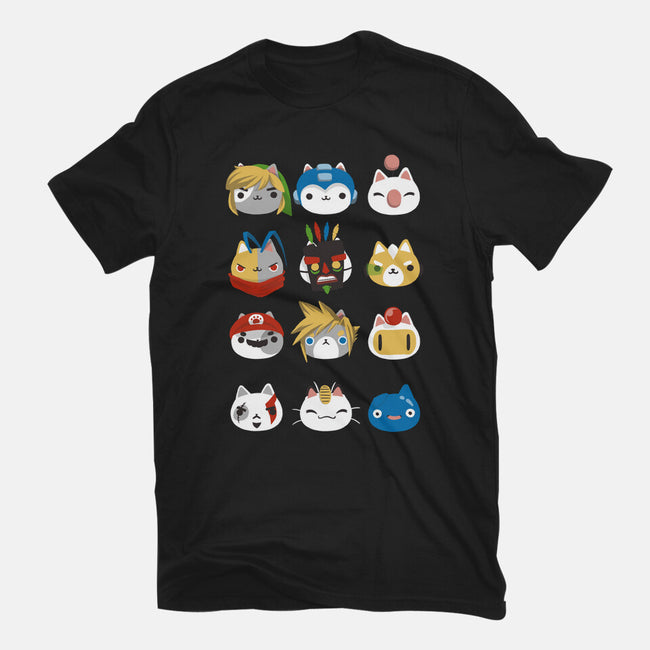 Gamer Cats-unisex basic tee-BlancaVidal
