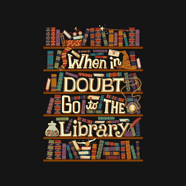 Go To The Library-dog basic pet tank-risarodil