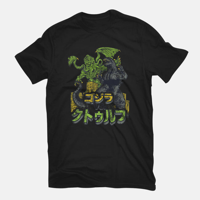 Godzilla vs. Cthulhu-mens long sleeved tee-Melee_Ninja