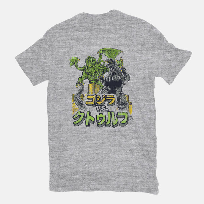 Godzilla vs. Cthulhu-mens premium tee-Melee_Ninja