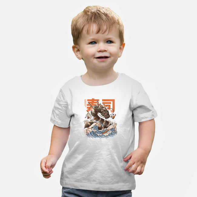 Great Sushi Dragon-baby basic tee-ilustrata