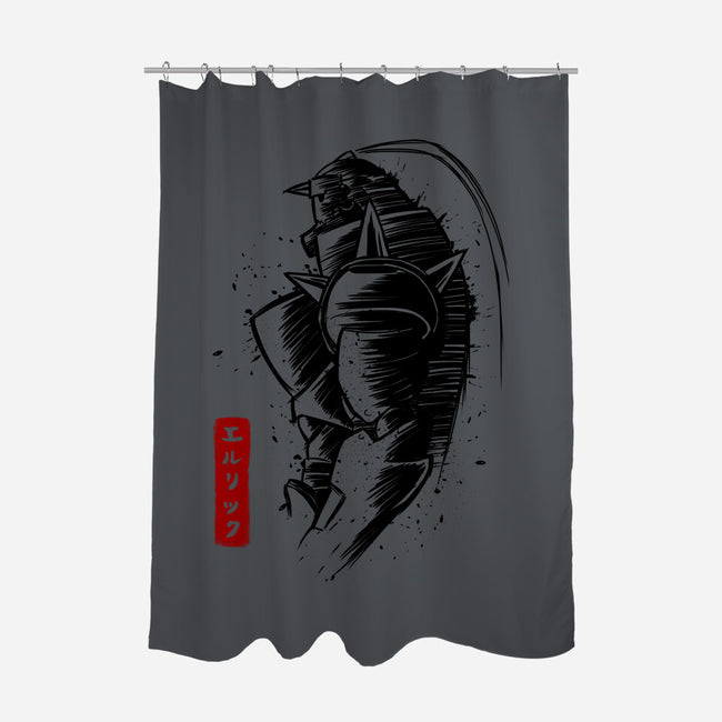 Full Sketch-none polyester shower curtain-albertocubatas