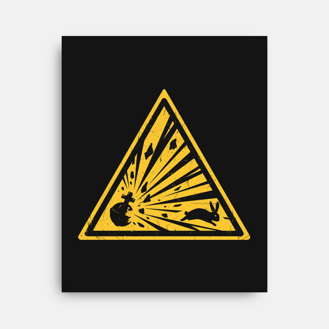 Danger on Three-none stretched canvas-Crumblin' Cookie