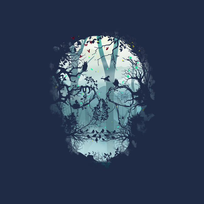 Dark Forest Skull-none memory foam bath mat-Sitchko Igor