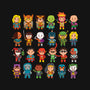 Delightfully Cute Little Heroes-none removable cover w insert throw pillow-mattkaufenberg