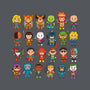 Delightfully Cute Little Heroes-none polyester shower curtain-mattkaufenberg