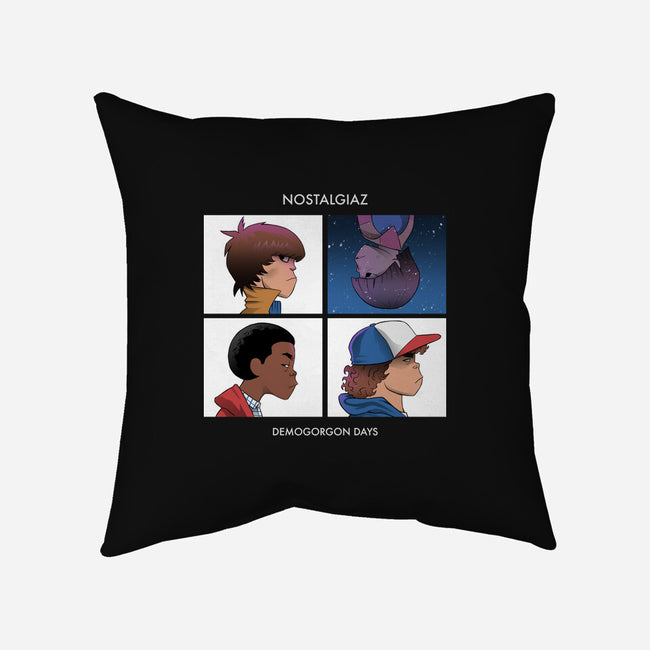 Demogorgon Days-none removable cover w insert throw pillow-jpzilla