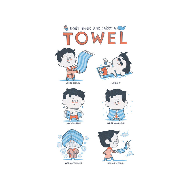 Don't Panic And Carry A Towel-none polyester shower curtain-queenmob