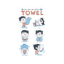 Don't Panic And Carry A Towel-none polyester shower curtain-queenmob