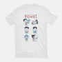 Don't Panic And Carry A Towel-mens basic tee-queenmob