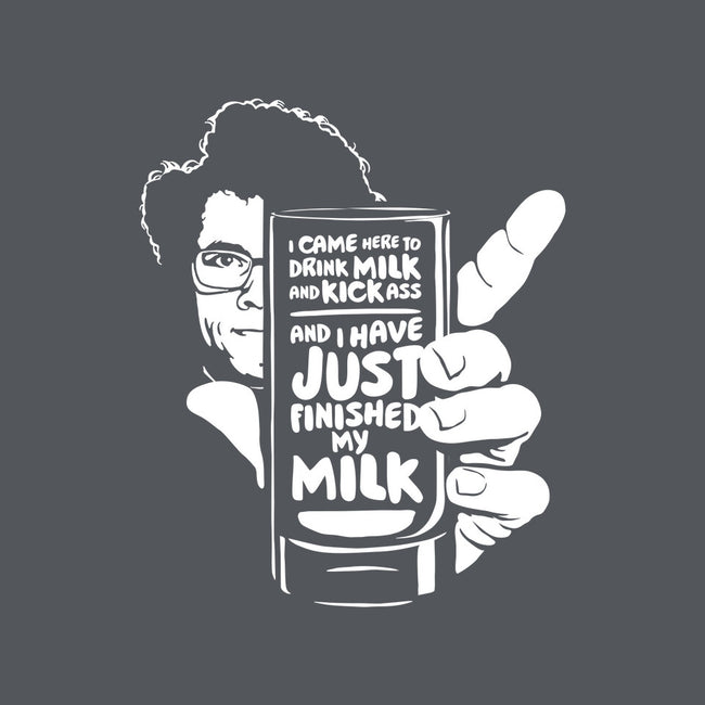 Drink Milk and Kick Ass-none non-removable cover w insert throw pillow-butcherbilly
