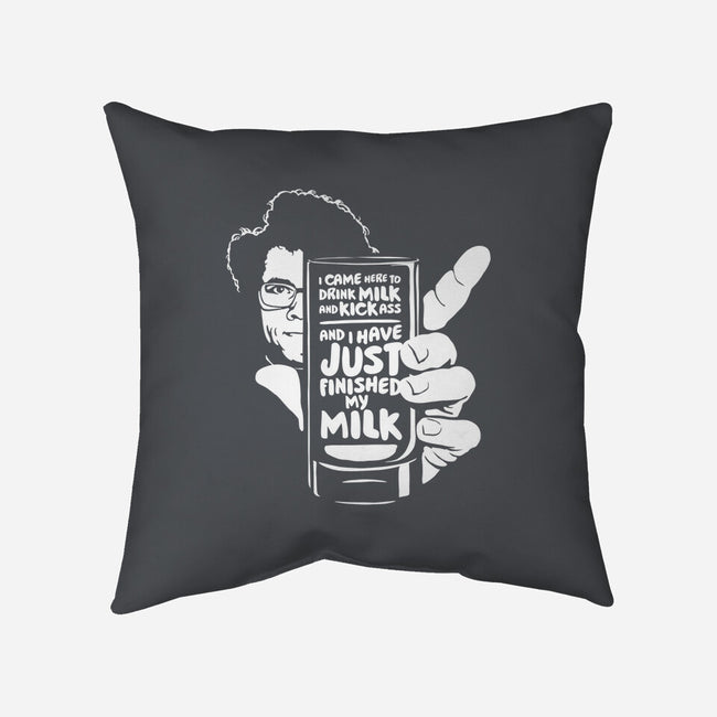 Drink Milk and Kick Ass-none non-removable cover w insert throw pillow-butcherbilly