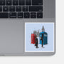 Cabins Collide-none glossy sticker-Adams Pinto