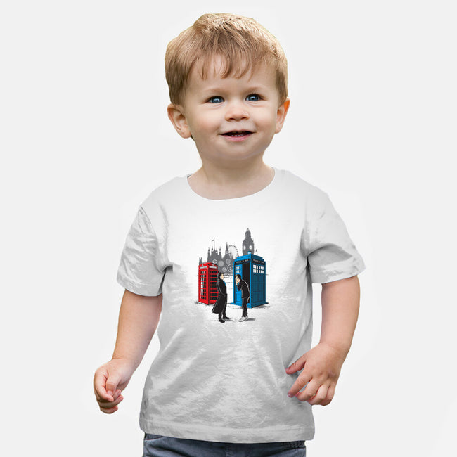 Cabins Collide-baby basic tee-Adams Pinto