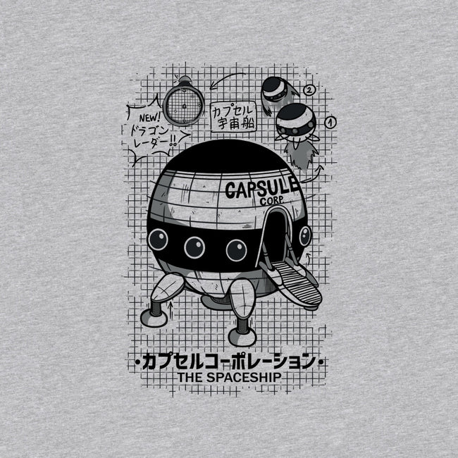 Capsule Spaceship-unisex basic tee-pescapin