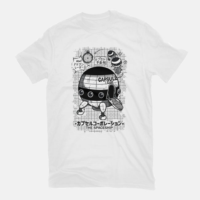 Capsule Spaceship-unisex basic tee-pescapin