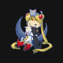 Crazy Moon Cat Lady-none stretched canvas-DoOomcat