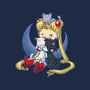 Crazy Moon Cat Lady-none stretched canvas-DoOomcat
