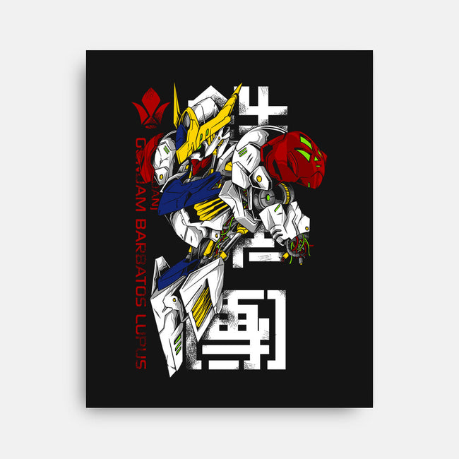 Barbatos Damaged-none stretched canvas-spoilerinc