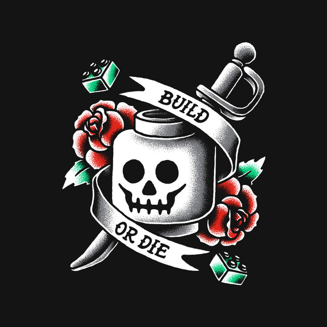 Build or Die-none polyester shower curtain-BWdesigns