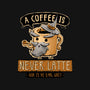 A Coffee is Never Latte-none non-removable cover w insert throw pillow-Hootbrush